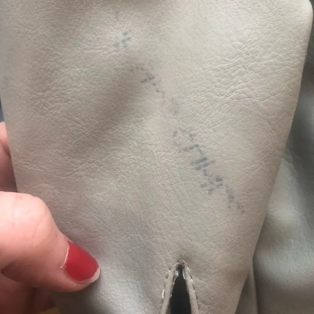 Calvin Klein Jeans Gray Faux Leather Jacket